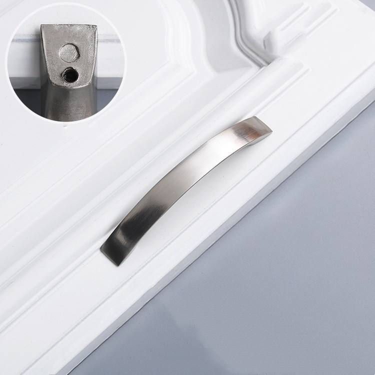 Tay cầm tủ ngăn kéo màu nhôm 192mm Kéo Anodizing cho tủ