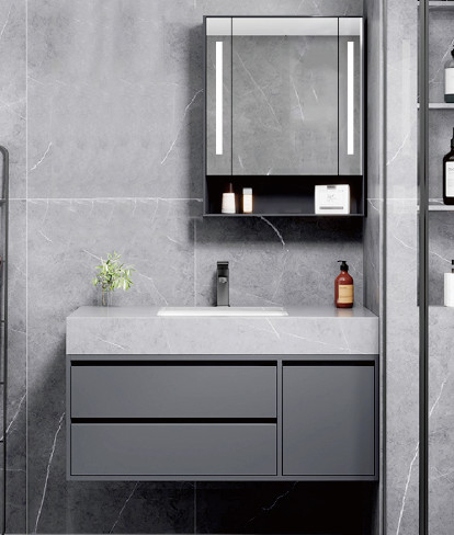 Tất cả thép nhôm Cabinet gương với điều khiển chuyển đổi thông minh đèn LED ánh sáng Demist lưu trữ nhà máy bán trực tiếp gương