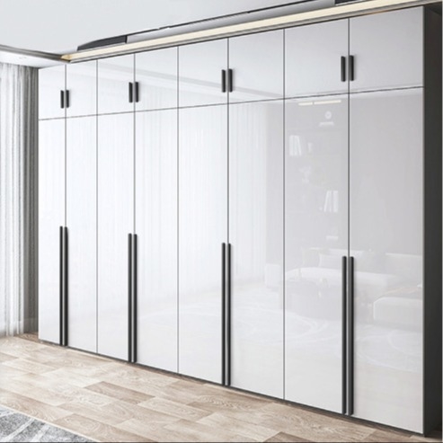 Nguồn Nhà máy Tủ quần áo đơn giản hiện đại cầm tay vàng Cabinet Door Handle Cabinet Drawer Extension Black Handle
