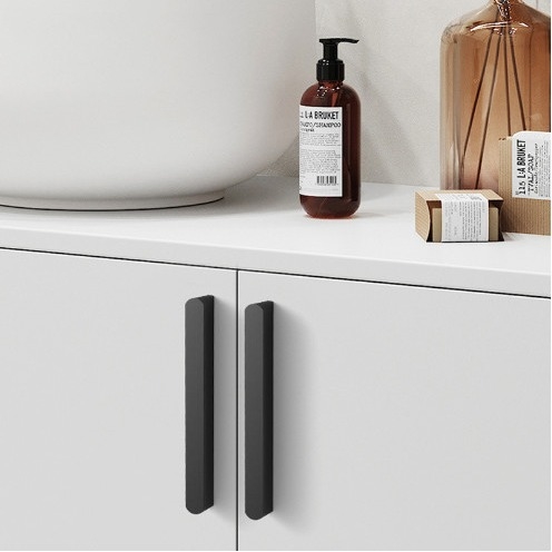 Cabinet Door Cabinet Drawer T Handle Modern Simple Aluminum Alloy Longened Scandinavian Wardrobe Door Handle (Màn cầm cửa tủ quần áo Scandinavian)
