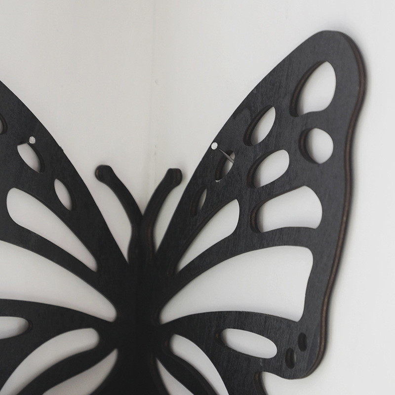 Cửa hàng góc bướm gỗ Creative Shelf Wall Decorations Candle Holders For Home Decor