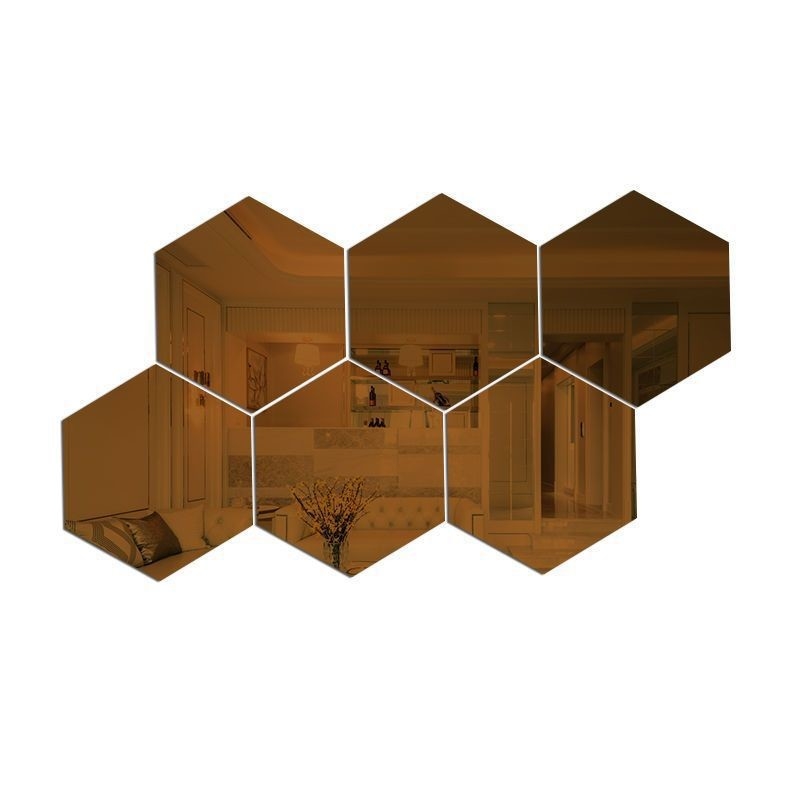 Sản phẩm trang trí nhà hiện đại Silver Acrylic SML Mirror Decor