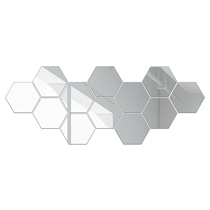 Sản phẩm trang trí nhà hiện đại Silver Acrylic SML Mirror Decor