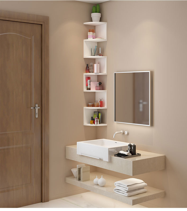 Phong cách hiện đại 5 Lớp gỗ trang trí góc Tủ sách Bức tường
