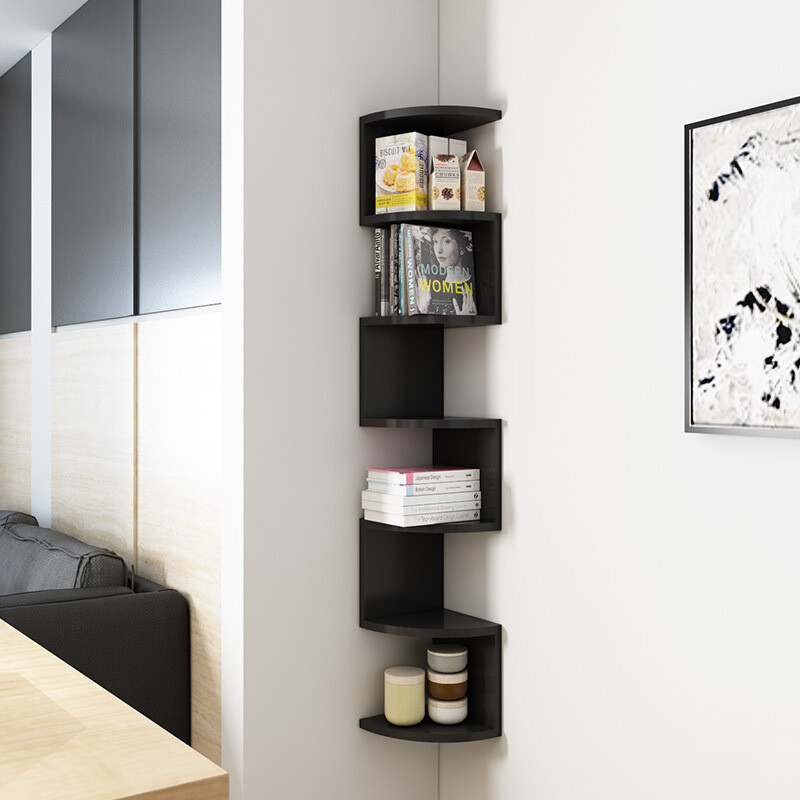Phong cách hiện đại 5 Lớp gỗ trang trí góc Tủ sách Bức tường
