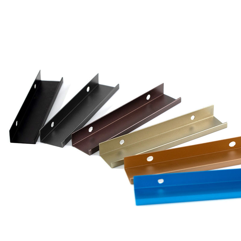 Cửa tủ nhôm màu RAL 200mm Kéo bằng vít Anodized