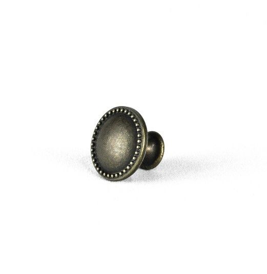 Núm tủ bằng đồng tròn hợp kim kẽm cổ điển 25mm
