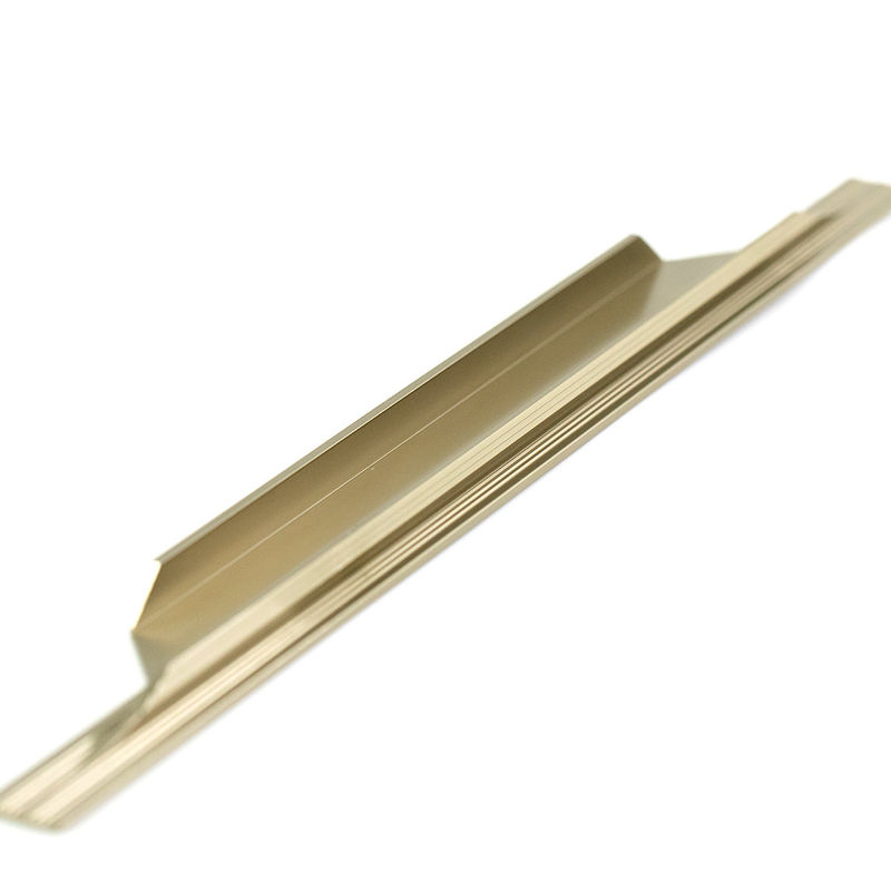 Ngăn kéo nhôm OEM Tay cầm kéo ẩn Anodized đầy màu sắc 300mm