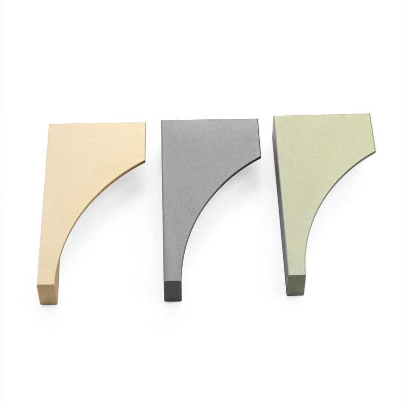 120mm Đồng thau nhôm kết hợp 3 tay nắm cửa tủ màu